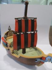 DISNEY Jake & the Neverland Pirate Ship flag roll push toy plastic 8'' picture