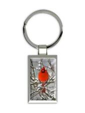 Gift Keychain : Cardinal Bird Snow Winter In Memory of Lost Loved One picture