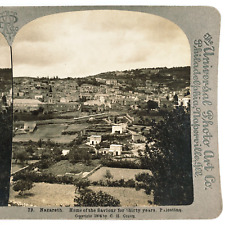 Nazareth Palestine Cityscape Stereoview c1904 Israel Northern District B1857 picture
