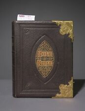 English Holy Bible with Brass Clasps c.1800's picture