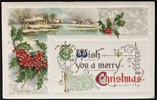 CHRISTMAS POSTCARD C.1910  PC.(M57)~”TO WISH YOU A MERRY CHRISTMAS” JOHN WINSCH picture
