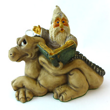 Graffyn on Grunch World Krystonia Wizard Dragon Figurine England Vtg 80s picture
