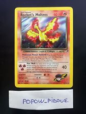 Pokemon Card Rocket Moltres 12/132 English Gym Heroes Holo Exc Condition picture