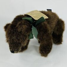 Boyds Bears Henson Plush Brown Bear With Green Bow 11