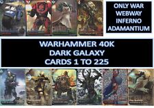 Panini Warhammer 40k 40000 Dark Galaxy - Only War Trading cards #1 to 225 picture