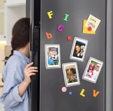 24 Pcs Acrylic Refrigerator Magnet Mini Picture Frame 2 X 3, Double Sided Clear picture