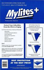 100 - E. Gerber Mylites+ Mylar Standard Size Comic Book Bags 725M+ 7 ¼  ” X 10 ½ picture