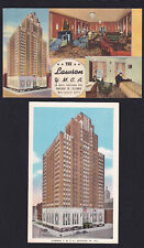 2-Illinois-Chicago-Lawson Y.M.C.A. YMCA-Multi View-Vintage Linen Postcards Lot picture