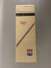 Vintage 1960s-1970s United Air Lines Chevron Matchbook Cover Airlines Aviation picture