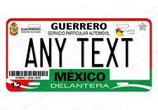 Guerrero 2012 Red Mexico Custom License Plate Novelty Auto ATV Motor bicycle etc picture