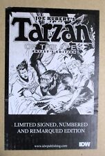 Idw JOE KUBERT'S TARZAN OF THE APES ARTIST EDITION SIGNED REMARQUED Limited HC picture