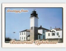Postcard Greetings from Beavertail Lighthouse Jamestown Rhode Island USA picture