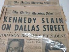 Original Dallas Morning News Nov 23 1963 & Nov 27 1963 Kennedy/LBJ Memorabilia  picture