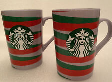 Starbucks 2021  Red With Swirls 11 oz Coffee Mugs - A Pair picture