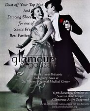 2006 FRED ASTAIRE & GINGER ROGERS St Vincent's Santa Fe Glamour & Gauze PRINT AD picture