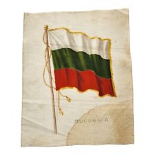 Bulgaria Country Flag Cigarette Tobacco Silk Circa 1910 Factory No 2 N.J. picture