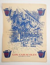 Menu Los Caracoles Barcelona Spain Signed by Chef Dated 1964 Travel Souvineir picture