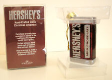 2008 KURT ADLER - HERSHEY'S MILK CHOCOLATE BAR - GLASS ORNAMENT - NEW IN BOX picture