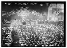 Photo:Saratoga,1912,Convention,people,American flags picture