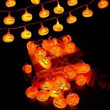 20 Led Halloween Lights Battery Operated 9.8 Ft Halloween Pumpkin String Lights  picture