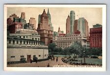 New York City NY-New York View From Aquarium Battery Park Vintage c1938 Postcard picture