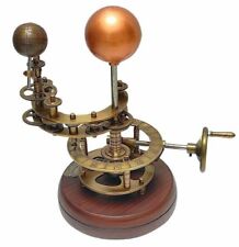 Brass Orrery Solar System Working Model Sun Earth Moon Nautical Astronomy Gift picture