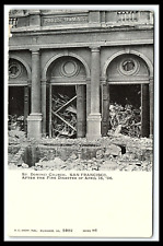 San Francisco CA St Dominci Church Postcard Fire Disaster                  pc169 picture