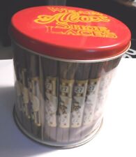Vintage Alox Shoe Laces 50 Pair, Original Store Cannister Display, NEW-OLD STOCK picture