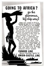 Africa? 1957 Cunard / Union Castle Line Ships - Original Print Advertisement picture