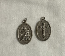 VINTAGE ST. ADRIAN CATHOLIC HOLY DEVOTIONAL MEDAL picture