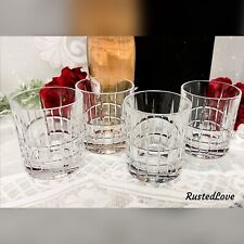 Old Fashioned Glasses Bohemia Crystal- Crystalex BOC24 Clear Barware Set 4 * picture