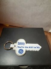 Vintage General Electric GE 1983 Safety You're the Key In 83 Keychain picture