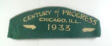 Vtg 1933 Century of Progress Chicago Worlds Fair Hat - Green picture