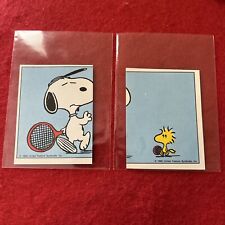 1987 Panini “I LOVE SNOOPY” Snoopy / Woodstock Card Lot (2) Cards Form Image picture