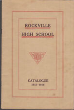 Rockville High School CT 1915-1916 Catalogue w/ 1915 Graduate List picture