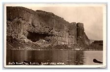 RPPC Along the Cliffs Soap Lake Washington WA 1923 Wesley Andrews Postcard F21 picture