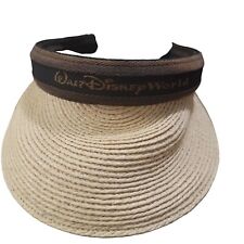 Walt Disney World Womens VTG Raffia Straw Visor Hat picture