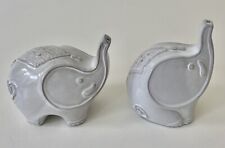 Jonathan Adler Utopia Ceramic Elephant Salt Pepper Shaker Set picture