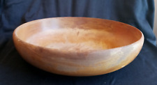 Primitive Farm-Style Wooden Bowl ~ Hand Crafted picture