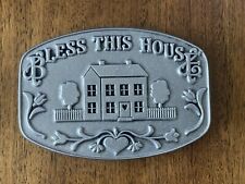 Wilton Country Ware Armetale Pewter Trivets “Bless This House” Handcrafted VTG picture