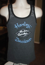 Harley-Davidson V-Twin women's tank top, MEDIUM, UNUSED with tag, lace trim picture