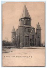 c1905 St. John's Church (New) Schenectady New York NY Antique Postcard picture