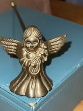 Vintage Estate Find Brass Angel Candle Snuffer Snuff picture