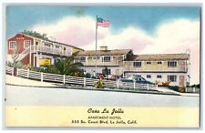 La Jolla California CA Postcard Casa La Jolla Building Exterior c1940's Vintage picture