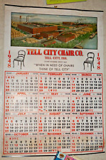 1948 Tel City Chair Company Advertising Calendar Vintage Original picture