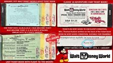 1975 A B C D E WALT DISNEY WORLD Ticket Book FLIGHT MOON ALL TICKETS VG - EX H7 picture