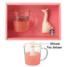 Starbucks Glass Dragon with Tea Infuser Set Gift Cute Cup 2024 Year Set 14 oz. picture