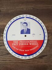Vintage 1969 Richard M Nixon Presidential Campaign Fact Finder Wheel picture