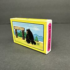 Vintage Great Smoky Mountains National Park NOS Sealed Playing Cards Bear picture
