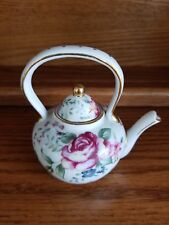 Nantucket Mini Teapot Gold Trim Floral 3.5